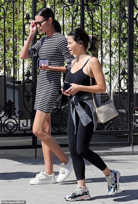 Jenna Dewan Flaunts Her Fit Figure In Leggings And Matching Tank Top During Lunch Date With Gal