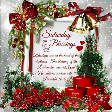 Saturday Blessings Proverbs 106 22 Christmas Ornaments Christmas