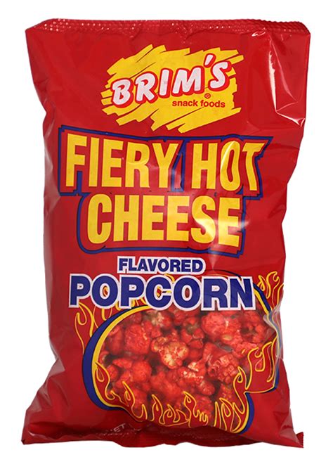 Fiery Hot Cheese Popcorn Brims Snack Foods