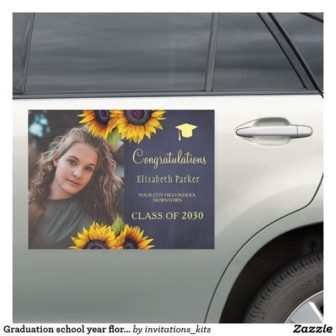 Congrats The Grad Personalized Car Magnet Congrats Grad Grad Photos