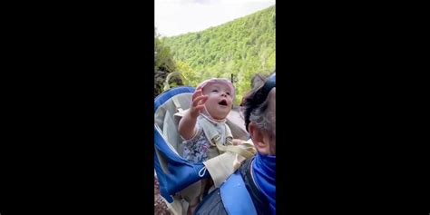 La Réaction Dun Enfant Qui Voit Une Chute Deau Pour La Première Fois