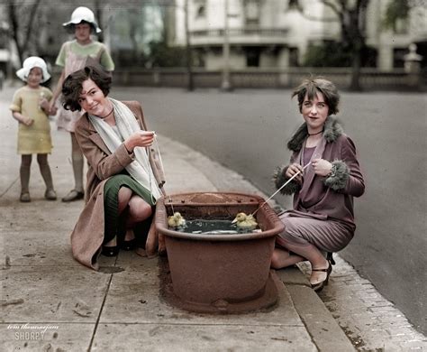 Shorpy Historical Picture Archive Lucky Ducks Colorized 1927 High