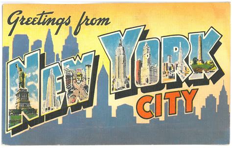 Maybe you would like to learn more about one of these? Greetings from NYC - vintage postcard | There is no postmark… | Flickr