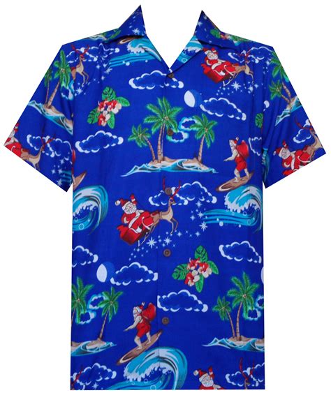Christmas is almost here…so why don't you surprise him with the perfect gift? Hawaiian Shirt Mens Christmas Santa Claus Party Aloha ...