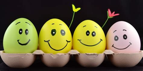 Premium Ai Image Easter Eggs With Smiley Faces In A Carton