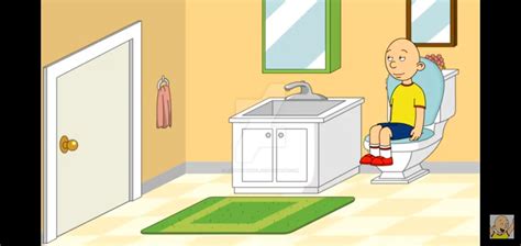 Caillou Pooping In The Toilet By Eliabnatnael On Deviantart