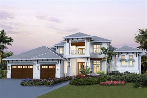 Two Story Contemporary Beach Home With First Floor Master Suite