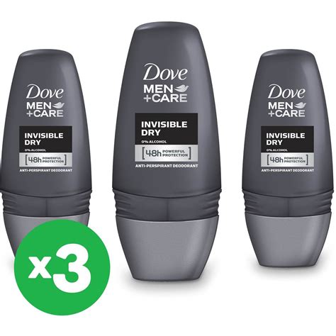 Dove Men Invisible Dry Roll On Alcohol Free Antiperspirant Deodorant