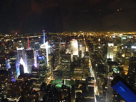 Empire State Building Top View Night