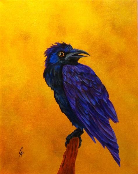 Raven Painting By Carol Avants Pixels