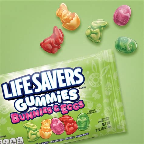 Life Savers Easter Gummies Bunnies And Eggs Laydown 9 Oz Shipt