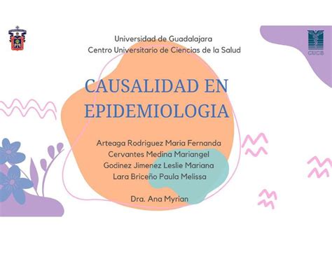 Mapa Causalidad En Epidemiología Mariangel Cervantes Udocz