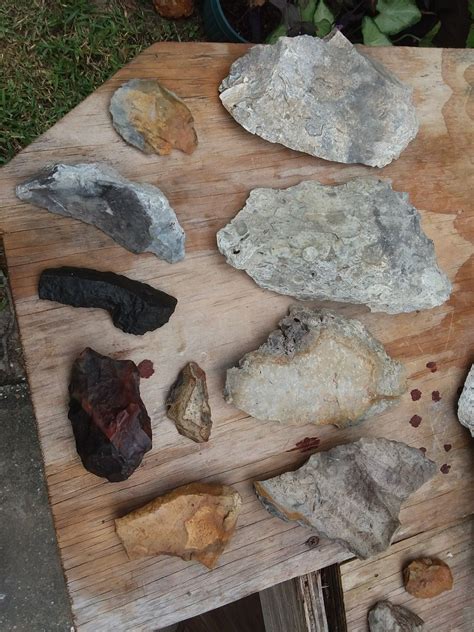 A Few Of My Recent Paleo Stone Tool Finds Including A Few Large Blades