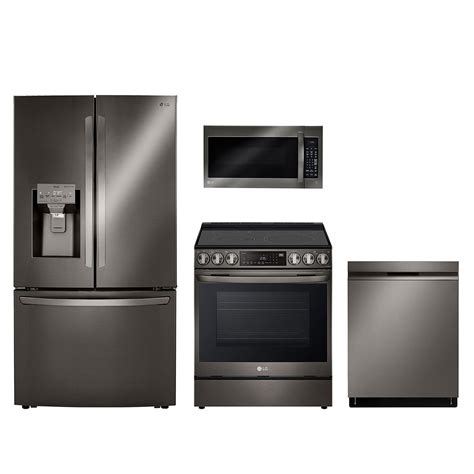Deluxe Black Stainless Steel Electric Appliance Package Lg Usa