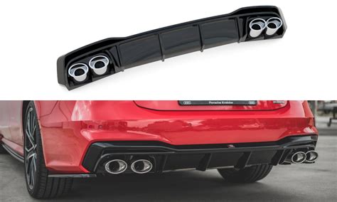 Rear Valance Exhaust Ends Imitation Audi A7 C8 S Line Maxton Design Usa