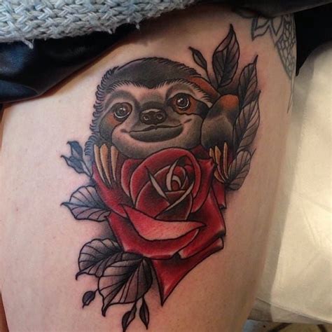 15 Relaxing Sloth Tattoos Tattoodo