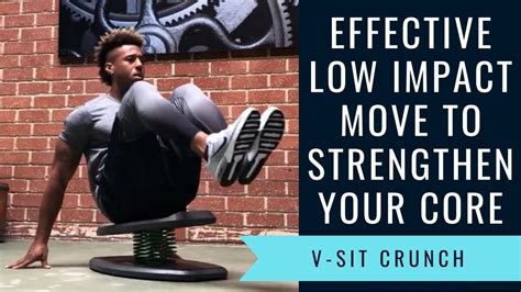 Effective Low Impact Move To Strengthen Your Core V Sit Crunch Youtube