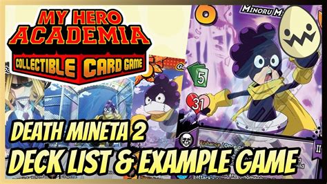 My Hero Academia Collectible Card Game Death Mineta 2 Deck List