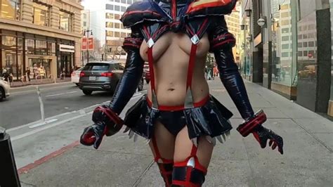 Teaser Cosplay In The Streets With Lots Of Nip Slip Pornhub Com