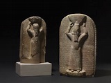 Stele depicting Ashurbanipal (right) and his brother Shamash-shum-ukin ...