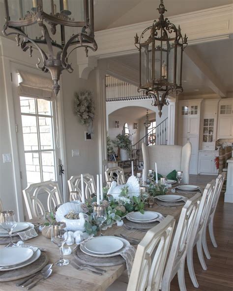 Rustic Thanksgiving Tablescape Beautiful Dining Rooms Dinner Table