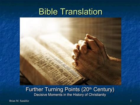 Turning Points Chapter 13 Bible Translation Ppt