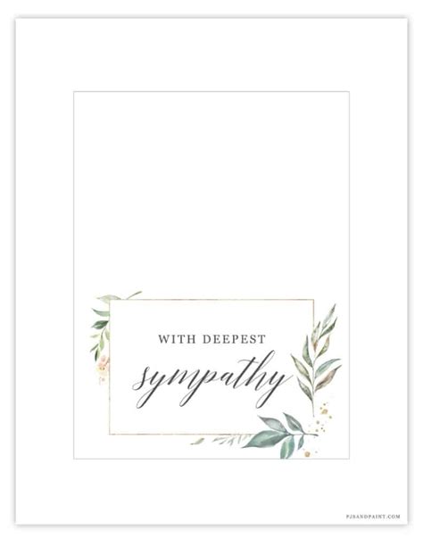 Free Printable Sympathy Card Instant Download Pjs And Paint