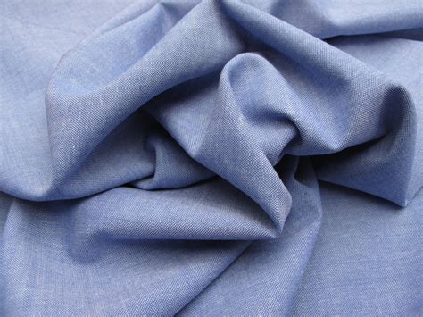 Cotton Chambray Blue Dress Fabric