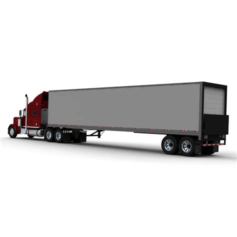 3d Model Of Truck Trailer 379