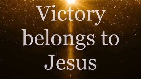Victory Belongs To Jesus Set Apart By His Grace