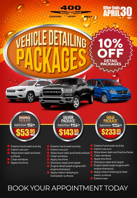 Detailing Packages - 400 Chrysler Dodge Jeep Ram