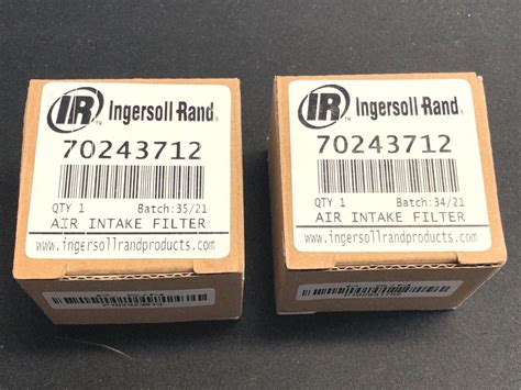 2 Genuine Ir Ingersoll Rand Air Intake Filter 70243712 For Ss3p15u A9