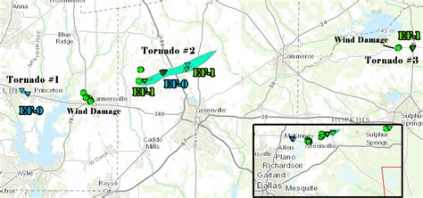 Texas Tornado History Map