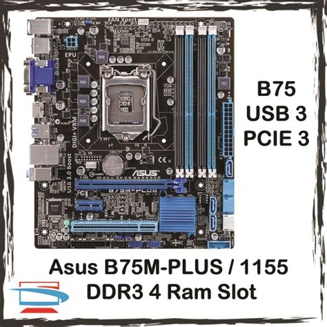 Asus B75m Plus Desktop Motherboard B75 Socket Lga 1155 I357 Ddr3 32gb