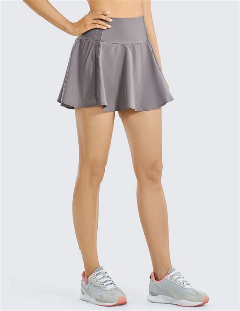 Crz Yoga Womens Sport Athletic Golf Skirt High Waisted Tennis Pleated