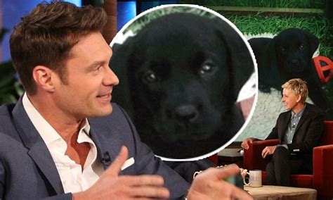 Ryan Seacrest Reveals His Latest Love On Ellen His New Puppy Georgia