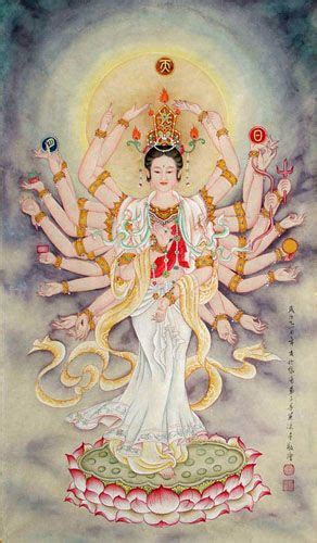 Chinese Kuan Yin Painting 3761004 65cm X 105cm26〃 X 41〃 Dioses
