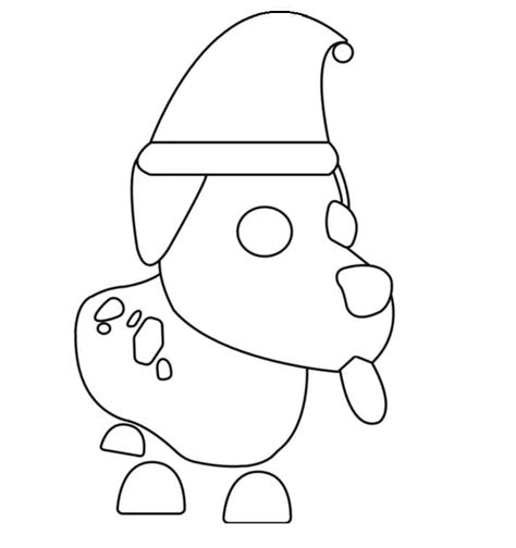 Adopt Me Christmas Puppy Coloring Page Download Print Or Color