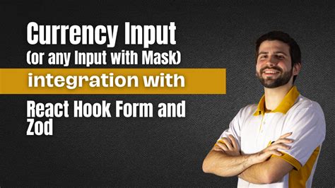 Currency Input Or Any Input With Mask Integration With React Hook