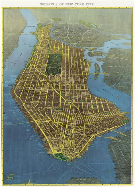 New York City Map City Maps Manhattan Map Nyc Map Pictorial Maps I