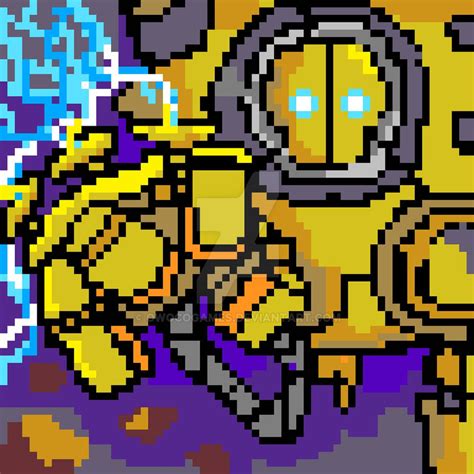 Blitzcrank Pixelart League Of Legends By Owocogames On Deviantart