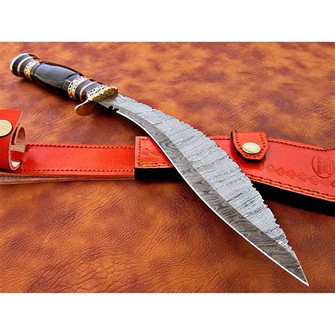Damascus Kukri Knife Kk 31 Evermade Traders Touch Of Modern