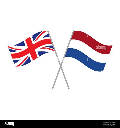 netherlands and britain flags vector isolated on white background stock vector image and art alamy