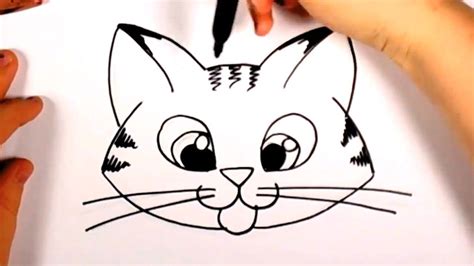 Cute Cat Cat Face Drawing Kitten Drawing Simple Face Drawing