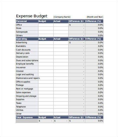 This is an accessible template. 14+ Sample Business Budget Templates - Word, PDF, Excel ...