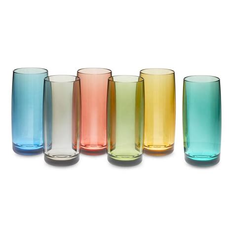 Duraclear® Tritan Highball Glasses Set Of 6 Multicoloured Williams Sonoma Au