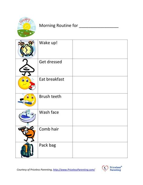 7 Morning Routine Planner Templates Pdf