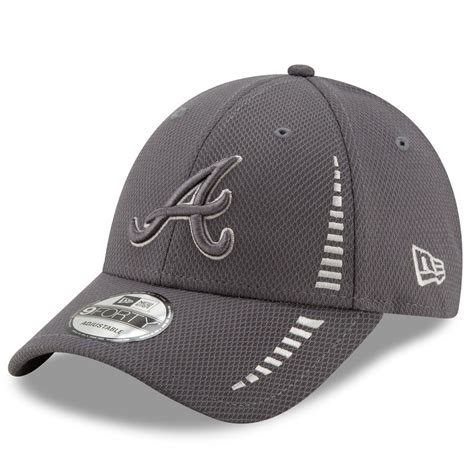 New Era Atlanta Braves Graphite Speed Tech 9forty Adjustable Hat