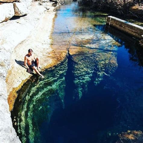 Blue Hole Regional Park In Wimberley Texas Has Gorgeous Blue Water