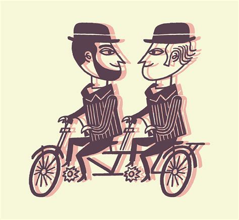 Old Fashioned Bicycle Built For Two Drawing By CSA Images Fine Art